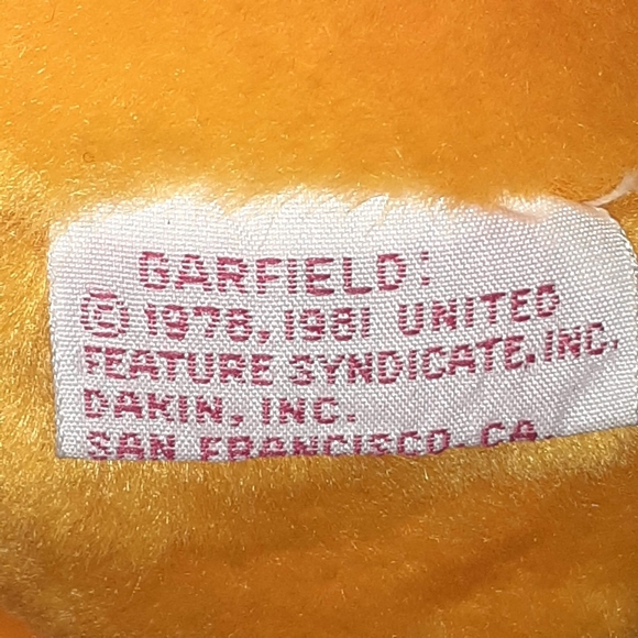 Dankin Garfield Plush Stuffed Animal Fat Cat With/Without Beard - Picture 10 of 10